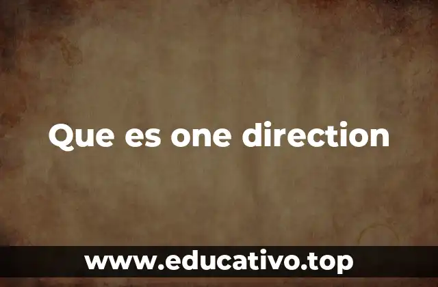 Que es one direction