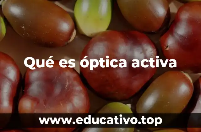 Componentes y sistemas de la óptica activa