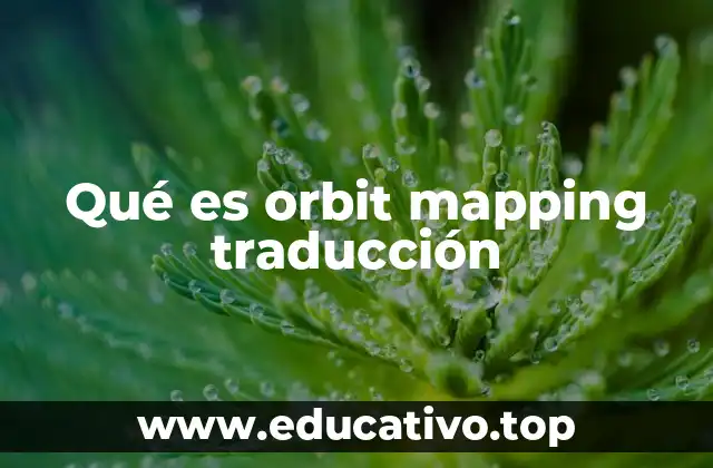 Qué es orbit mapping traducción