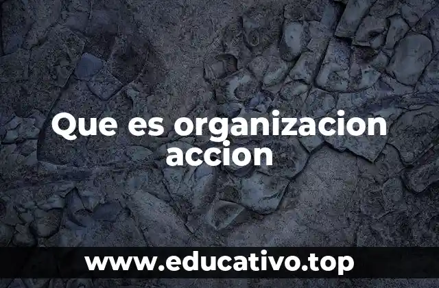 Que es organizacion accion