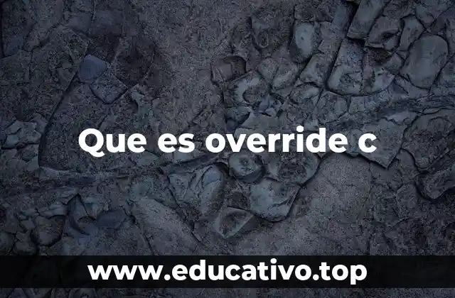 Que es override c