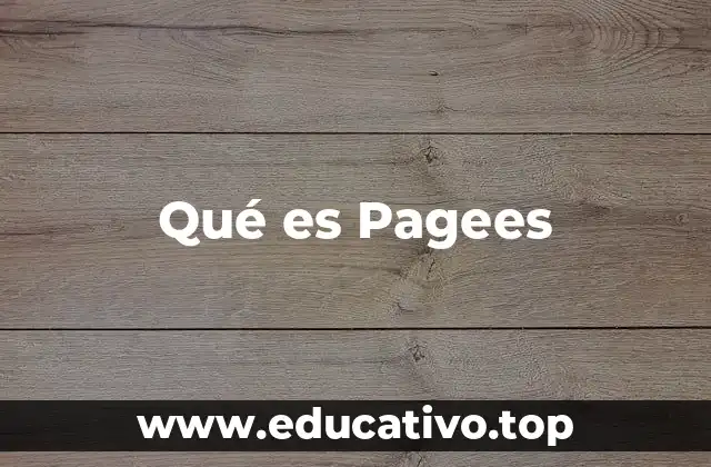 Qué es Pagees