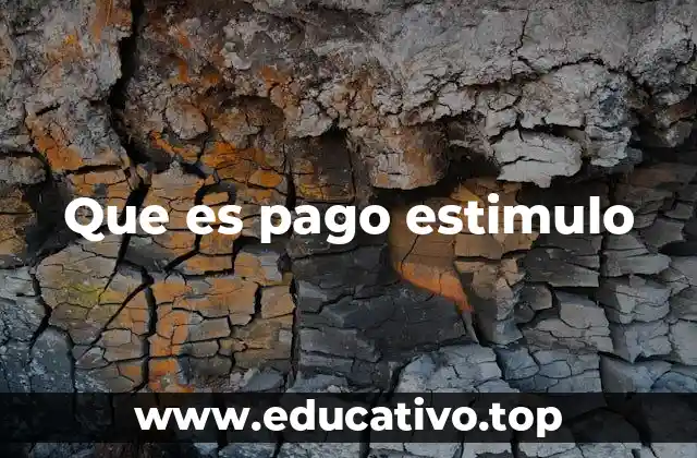 Que es pago estimulo