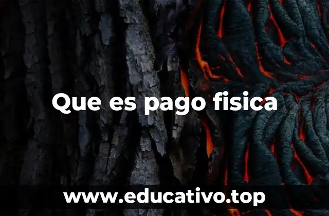 Que es pago fisica