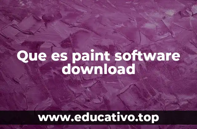 Que es paint software download