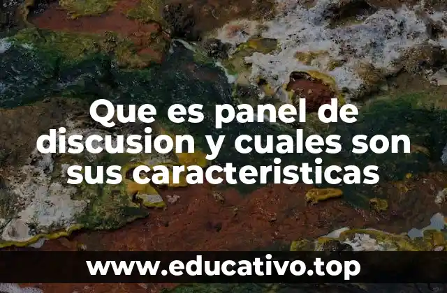 Que es panel de discusion y cuales son sus caracteristicas
