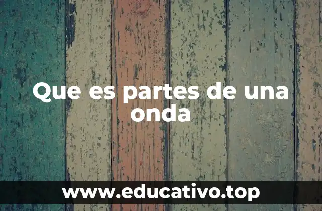 Que es partes de una onda