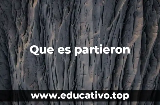 Que es partieron