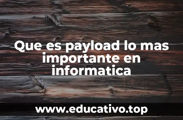 Que es payload lo mas importante en informatica