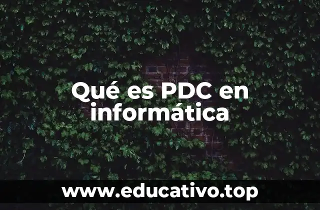Qué es PDC en informática