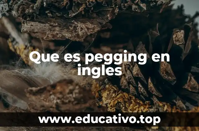Que es pegging en ingles