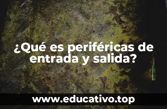 ¿Qué es periféricas de entrada y salida?