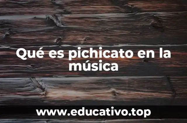 Qué es pichicato en la música