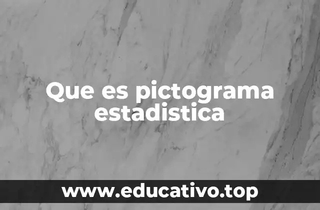 Que es pictograma estadistica