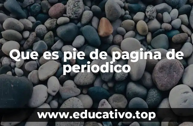 La importancia del pie de página en la edición periodística
