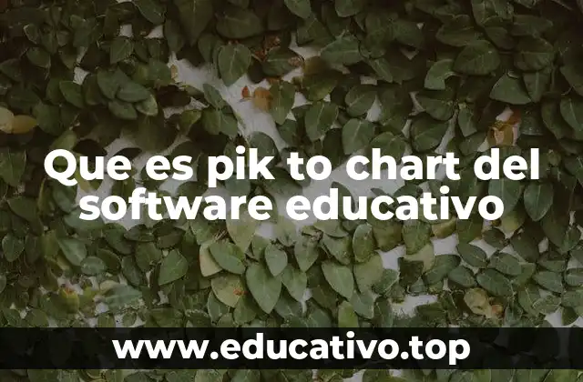 Que es pik to chart del software educativo