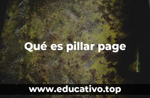 Qué es pillar page
