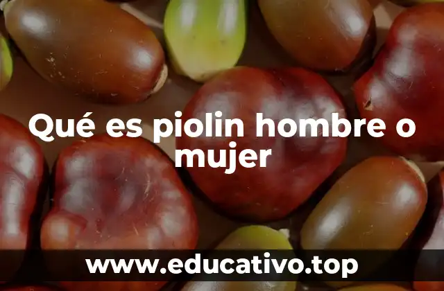Qué es piolin hombre o mujer