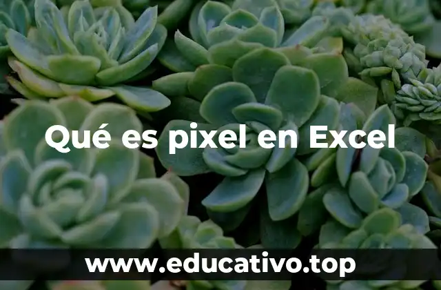 Qué es pixel en Excel