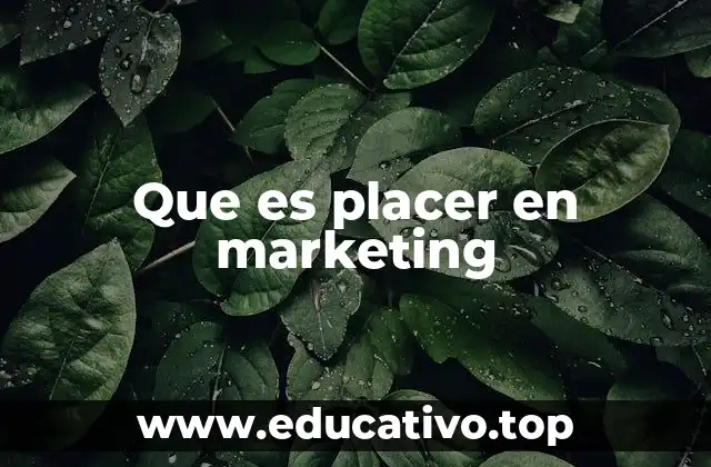 Que es placer en marketing