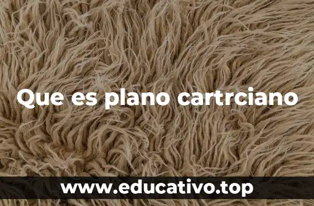 Que es plano cartrciano