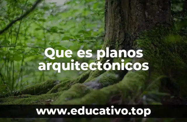 Que es planos arquitectónicos