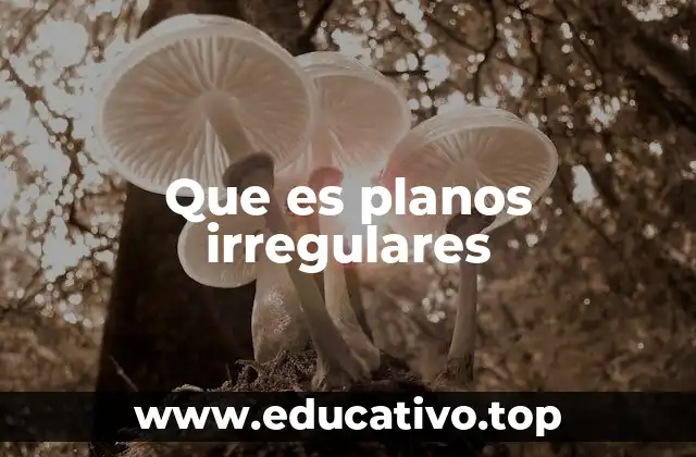 Que es planos irregulares