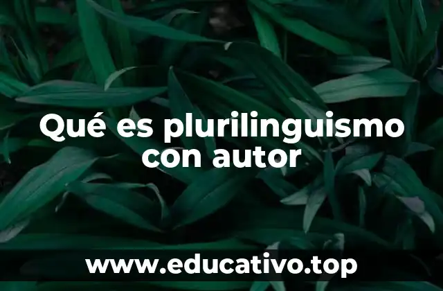 El plurilinguismo como fenómeno social y educativo