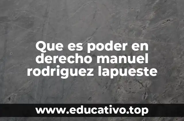 El papel del poder en la organización del Estado