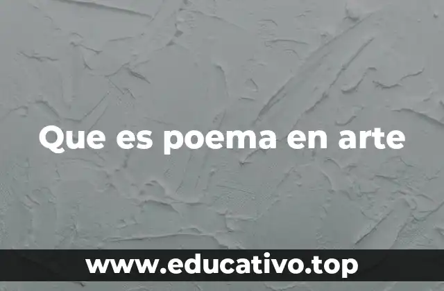 La poesía como lenguaje del arte visual