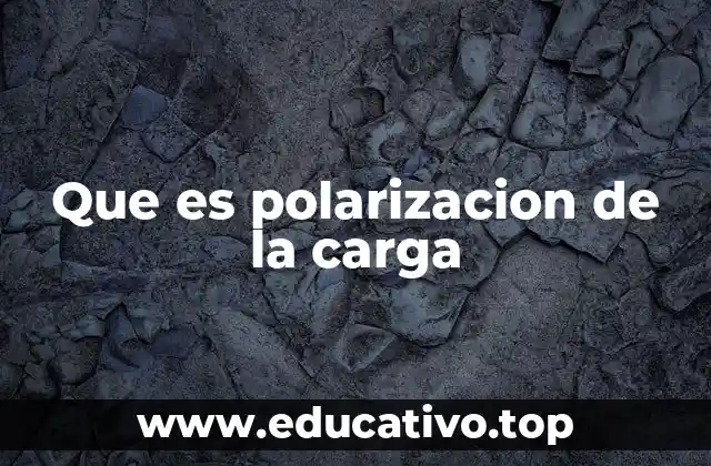 Que es polarizacion de la carga
