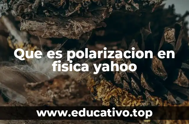 Que es polarizacion en fisica yahoo
