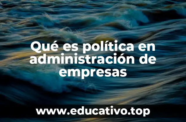 El rol de las políticas en la toma de decisiones empresariales