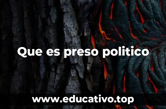 Que es preso politico