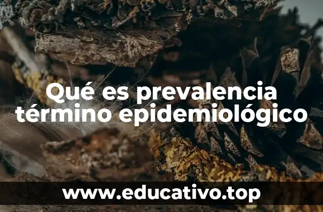 Qué es prevalencia término epidemiológico