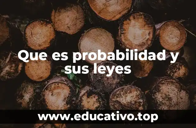 Que es probabilidad y sus leyes