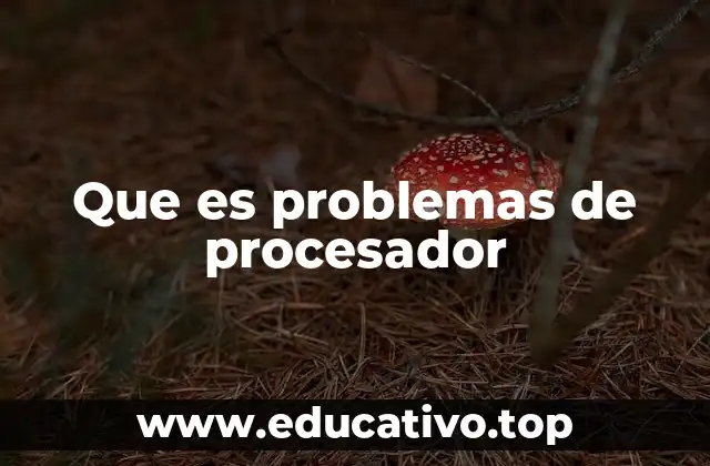 Que es problemas de procesador