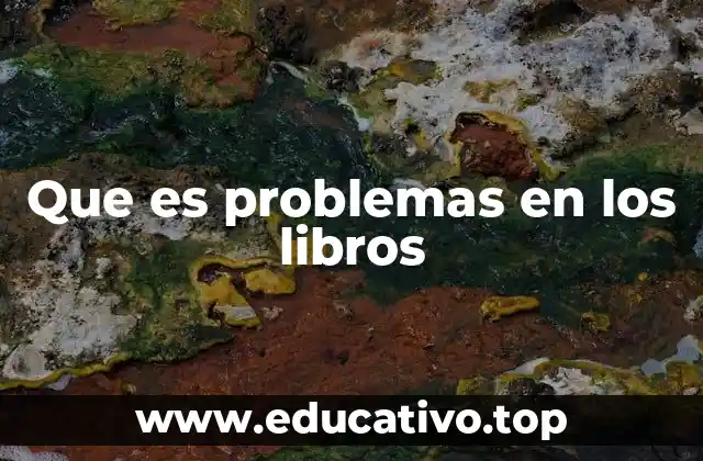 Que es problemas en los libros