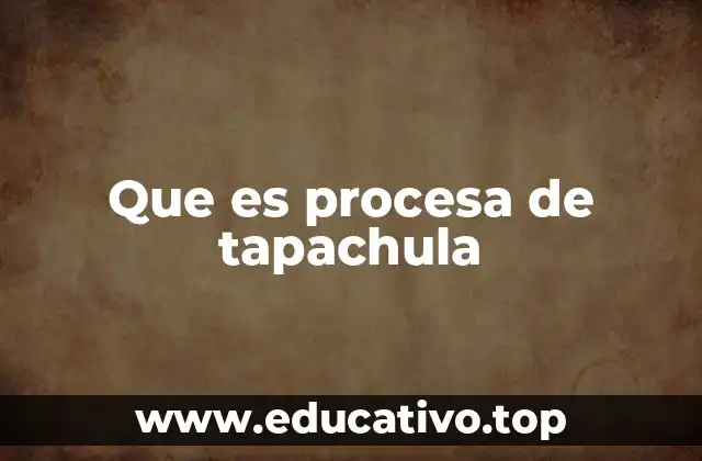 Que es procesa de tapachula