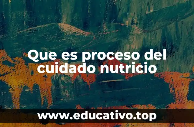 Que es proceso del cuidado nutricio
