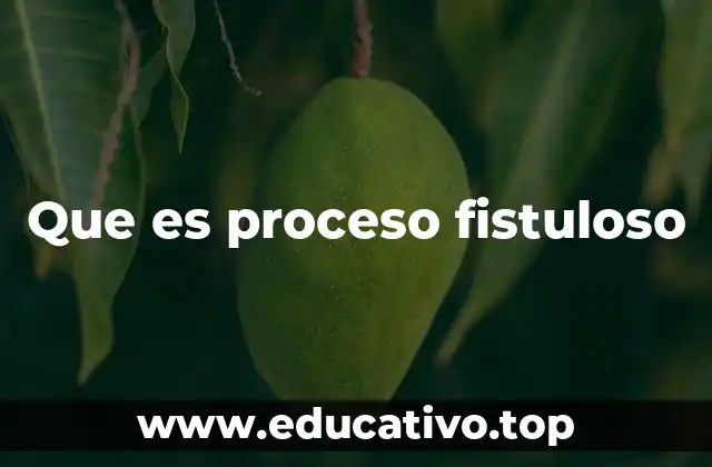 Que es proceso fistuloso