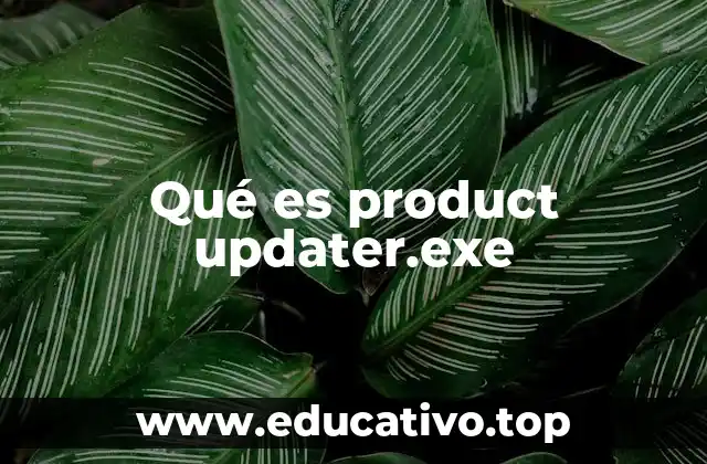 Qué es product updater.exe