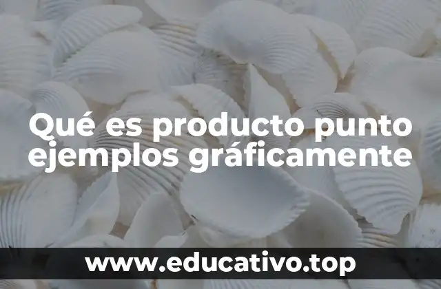 Qué es producto punto ejemplos gráficamente