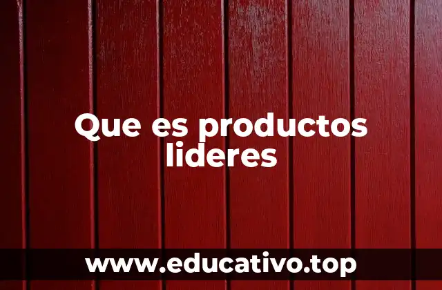 Que es productos lideres