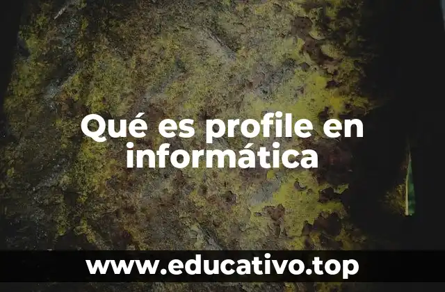 Qué es profile en informática