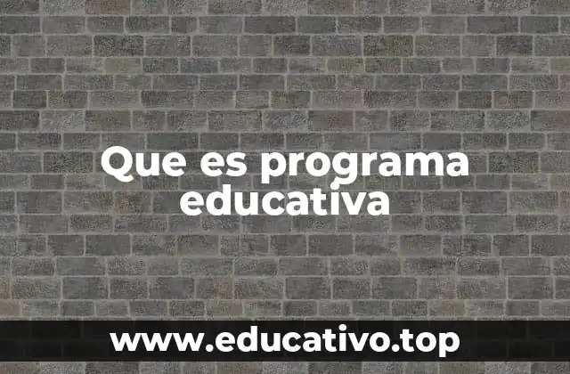 La importancia de los programas educativos en la formación