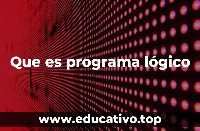 Que es programa lógico