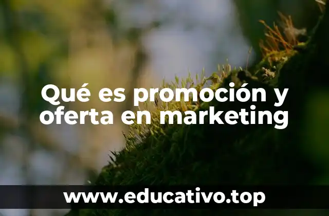Qué es promoción y oferta en marketing