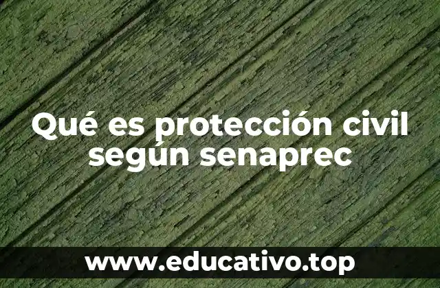 Qué es protección civil según senaprec
