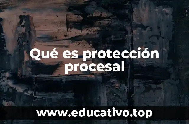 Qué es protección procesal